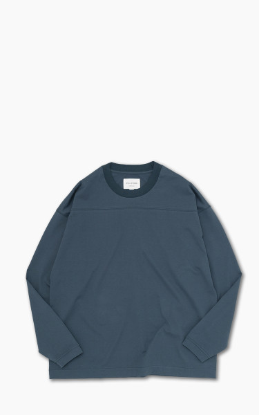 Still By Hand Knitted Rib Long Sleeve Slate Blue