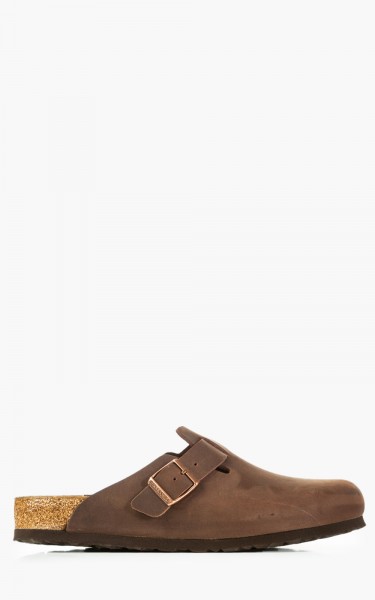 Birkenstock Boston Oiled Nubuck Leather Habana