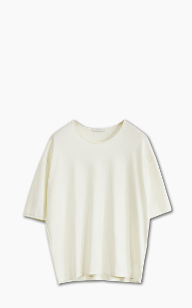 Lemaire Short Sleeve Relaxed T-Shirt Mercerised Jersey Lemon Glaze
