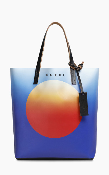 Marni Tribeca Shopping Bag Sunrise Print