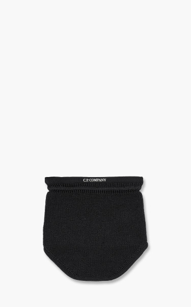 C.P. Company Knit Scarf Extra Fine Merino Wool Black