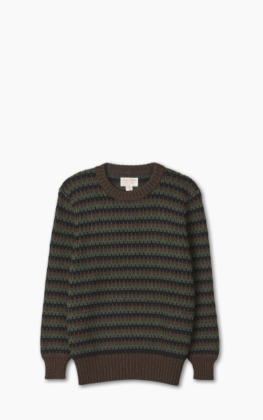 Filson Jacquard Wool Crewneck Sweater Black