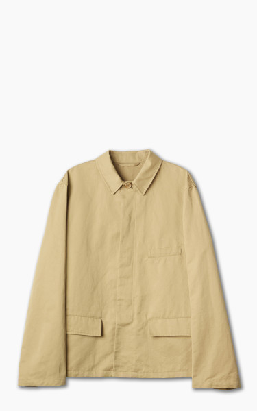 Lemaire Workwear Jacket Cotton Linen Kraft Beige