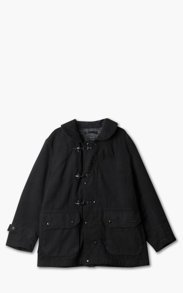 Engineered Garments Short Duffle Jacket Polyester Fake Melton Black