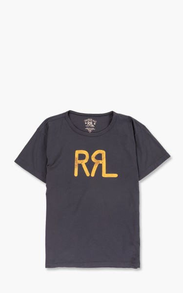 RRL Logo Cotton Jersey T-Shirt Navy