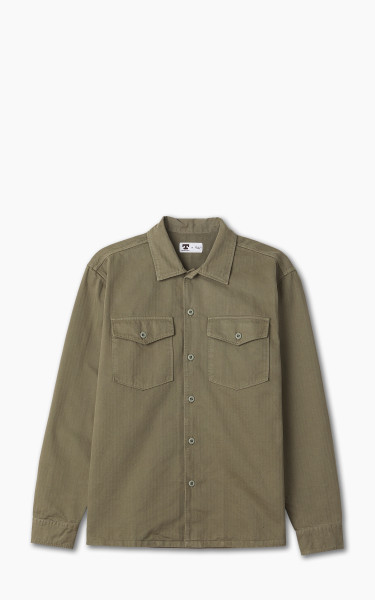 Tellason Fatigue Shirt Herringbone Twill Military