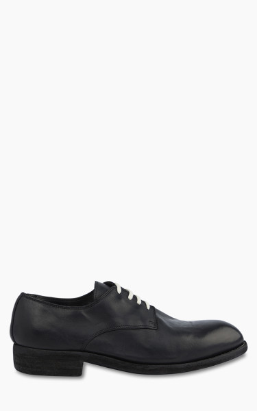 Guidi 112 Leather Ball Derby Shoe Black