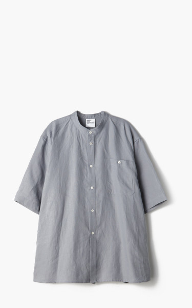 Hed Mayner 3 Pleat Short Sleeve Shirt Linen Sky Blue