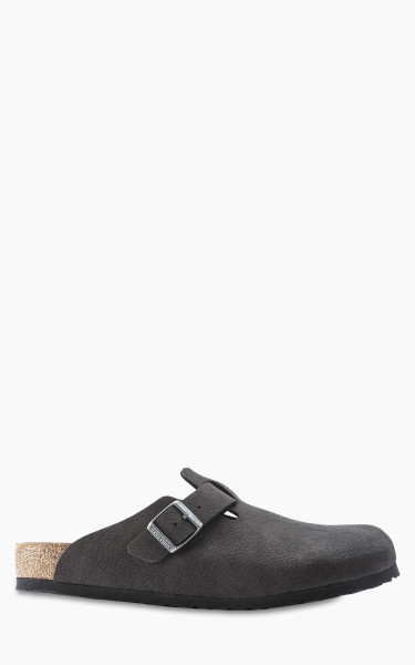 Birkenstock Boston Microfibre Desert Dust Black