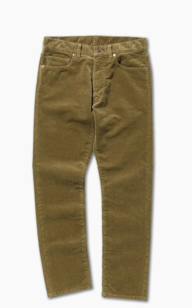 Beams Plus 5-Pocket Tapered Corduroy Pants Beige