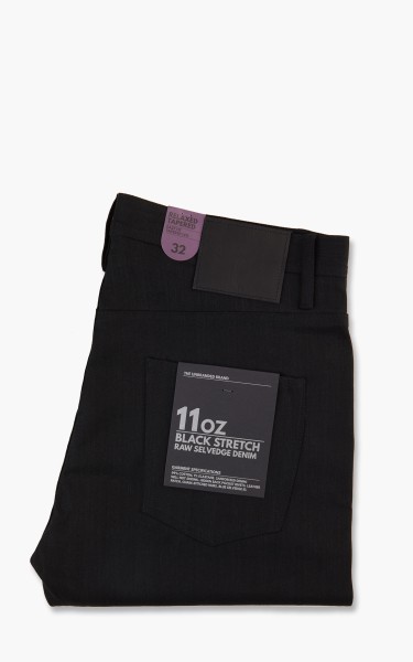 The Unbranded Brand UB644 Relaxed Tapered Fit Black Stretch Selvedge 11oz UB644