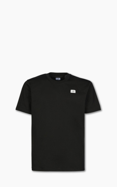 C.P. Company 30/1 Label Logo T-Shirt Black