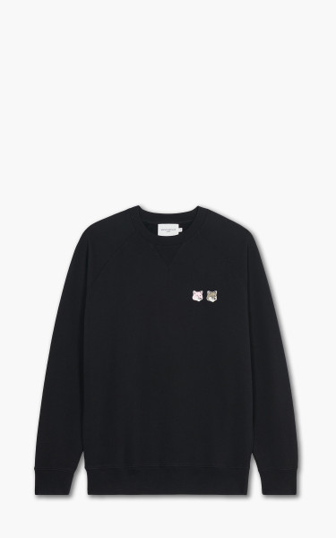 Maison Kitsuné Monochrome Fox Patch Classic Sweatshirt Black