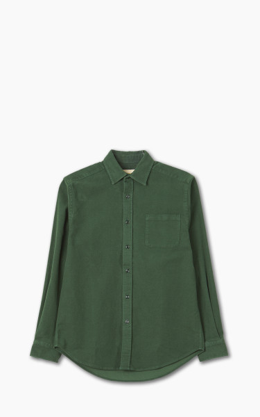 Portuguese Flannel Moleskin Overshirt Green