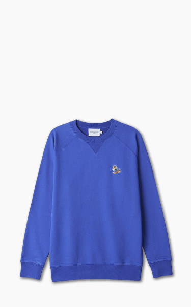 Maison Kitsuné Dressed Fox Patch Classic Sweatshirt Deep Blue