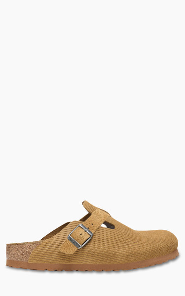 Birkenstock Boston Suede Corduroy Cork Brown