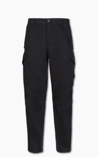 C.P. Company Stretch Sateen Loose Fit Cargo Pants Black