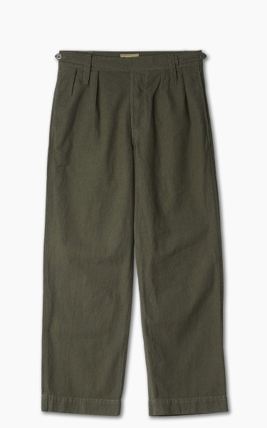 Nigel Cabourn Navvie Pant Cotton Broken Twill Army