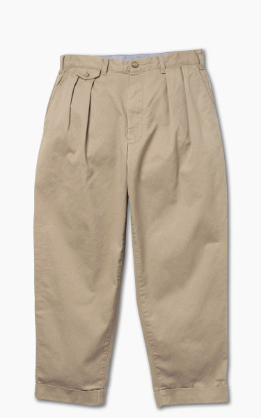 Beams Plus 2 Pleat Chino Trouser Khaki