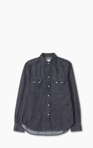 Tellason Cowboy Shirt Dry Indigo