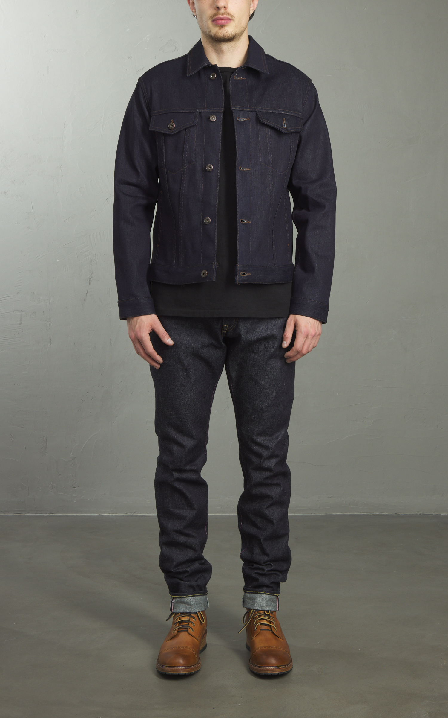 Naked Famous Denim Denim Jacket Matcha Selvedge 15oz Cultizm