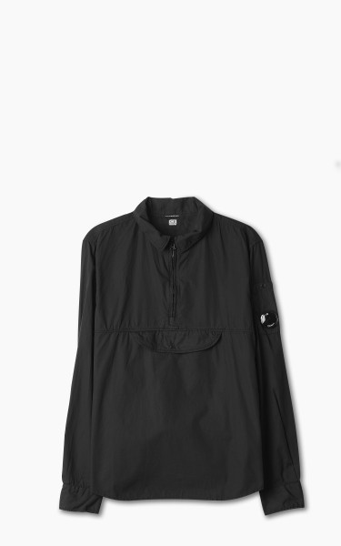 C.P. Company Cotton Rip-Stop Anorak Shirt Black