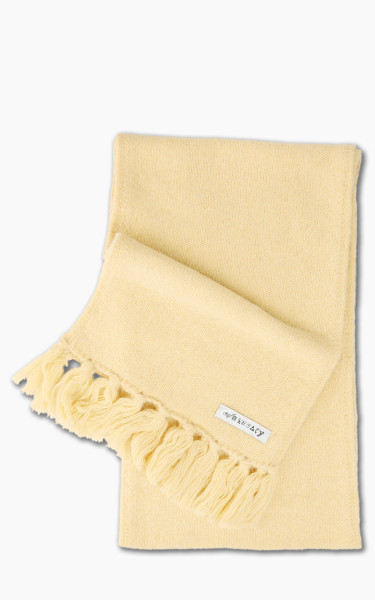 Our Legacy Knitted Scarf Canary Yellow Silk Wool