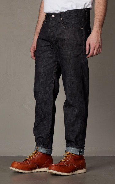 Naked Famous Denim Easy Guy Broken Twill Slub Stretch Selvedge Indigo