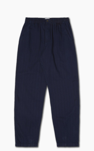 Universal Works Track Trouser Herringbone Denim Indigo