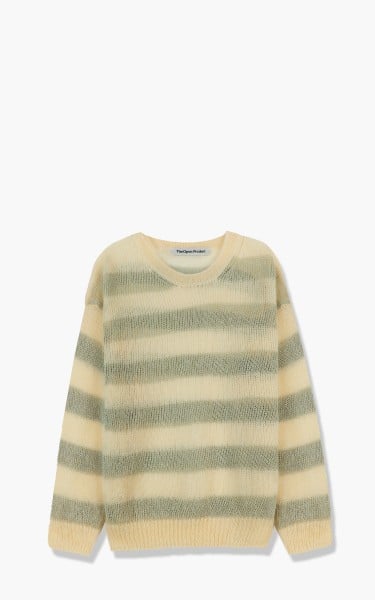 TheOpen Product Mohair Stripe Sweater Yellow GTO221KT003-Yellow