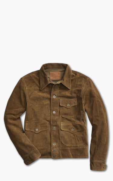 RRL Alston Leather Jacket Brown