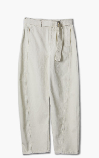 Lemaire Twisted Belted Pants Misty Ivory