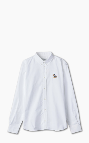 Maison Kitsuné Dressed Fox Patch Relaxed Shirt White