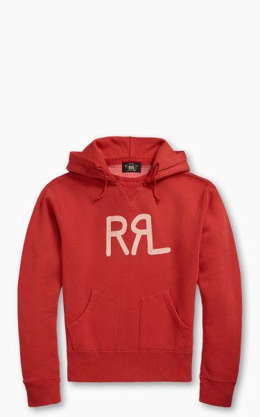 RRL Ranch Logo Hoodie Faded Red