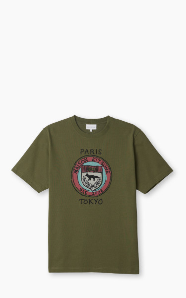 Maison Kitsuné City Coins Comfort T-Shirt Military Green