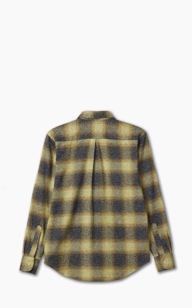 Naked Famous Denim Easy Shirt Tweedy Cotton Vintage Brushed Yellow