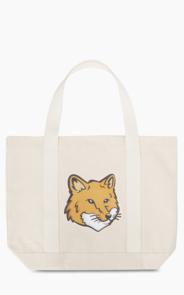 Maison Kitsuné Fox Head Tote Bag Ecru