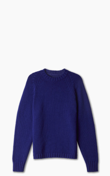 Ten C Merino Wool Sweatshirt Indigo Blue