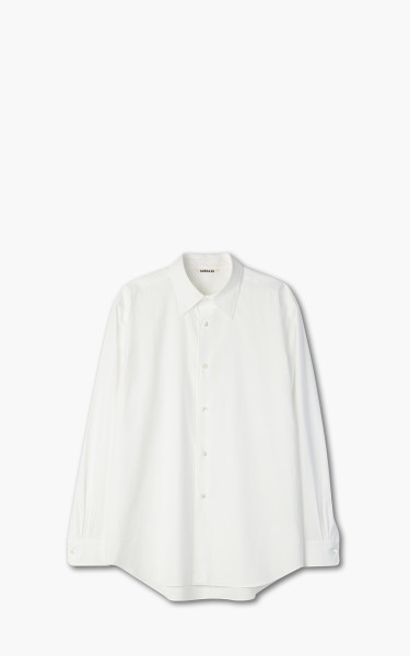 Auralee Washed Finx Twill Shirt White