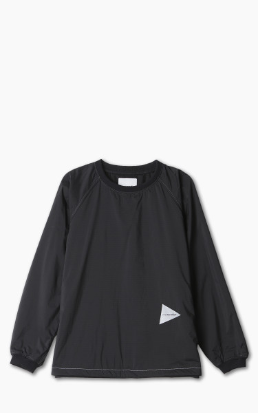 and wander Covered Rip Warm Pullover Black