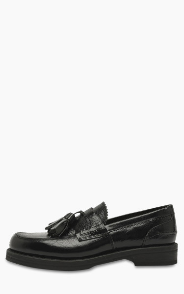 Our Legacy Tassel Loafer Black Cracked Patent Leather