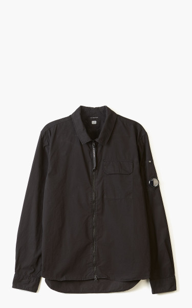C.P. Company Gabardine Zipped Shirt Black