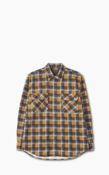 Filson Field Flannel Shirt Amber Rust/Gray Plaid
