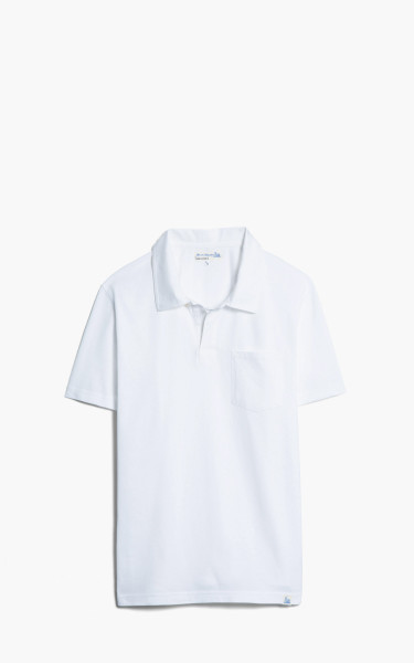 Merz b. Schwanen PLP02 Polo Pocket Shirt White