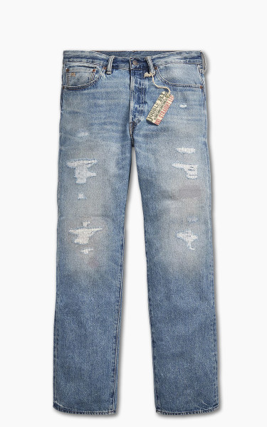 RRL Straight Fit Repaired Jean Clearville Wash