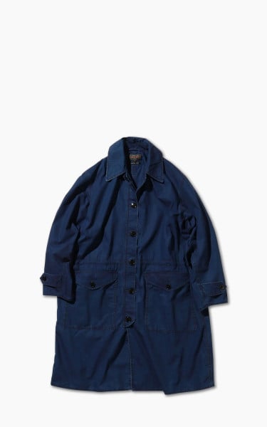 Beams Plus High Count Weather Cross Military Coat Indigo Dyed