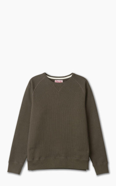 Wonder Looper Pullover Crewneck 701gsm Double Heavyweight French Terry Khaki Green
