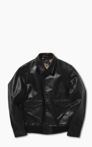 Beams Plus Military Leather Blouson Black