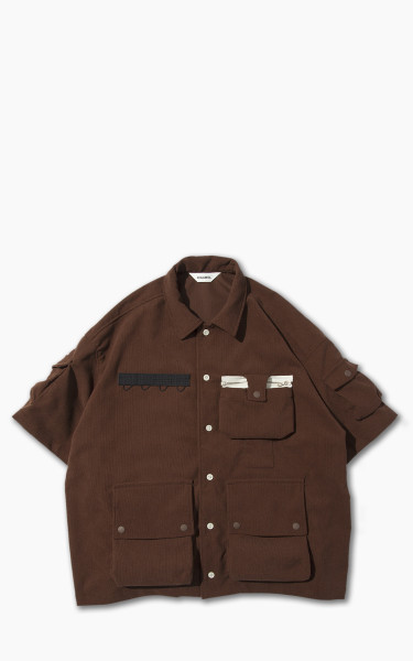 F/CE. x Digawel 7 Pockets Corduroy S/S Shirt Brown