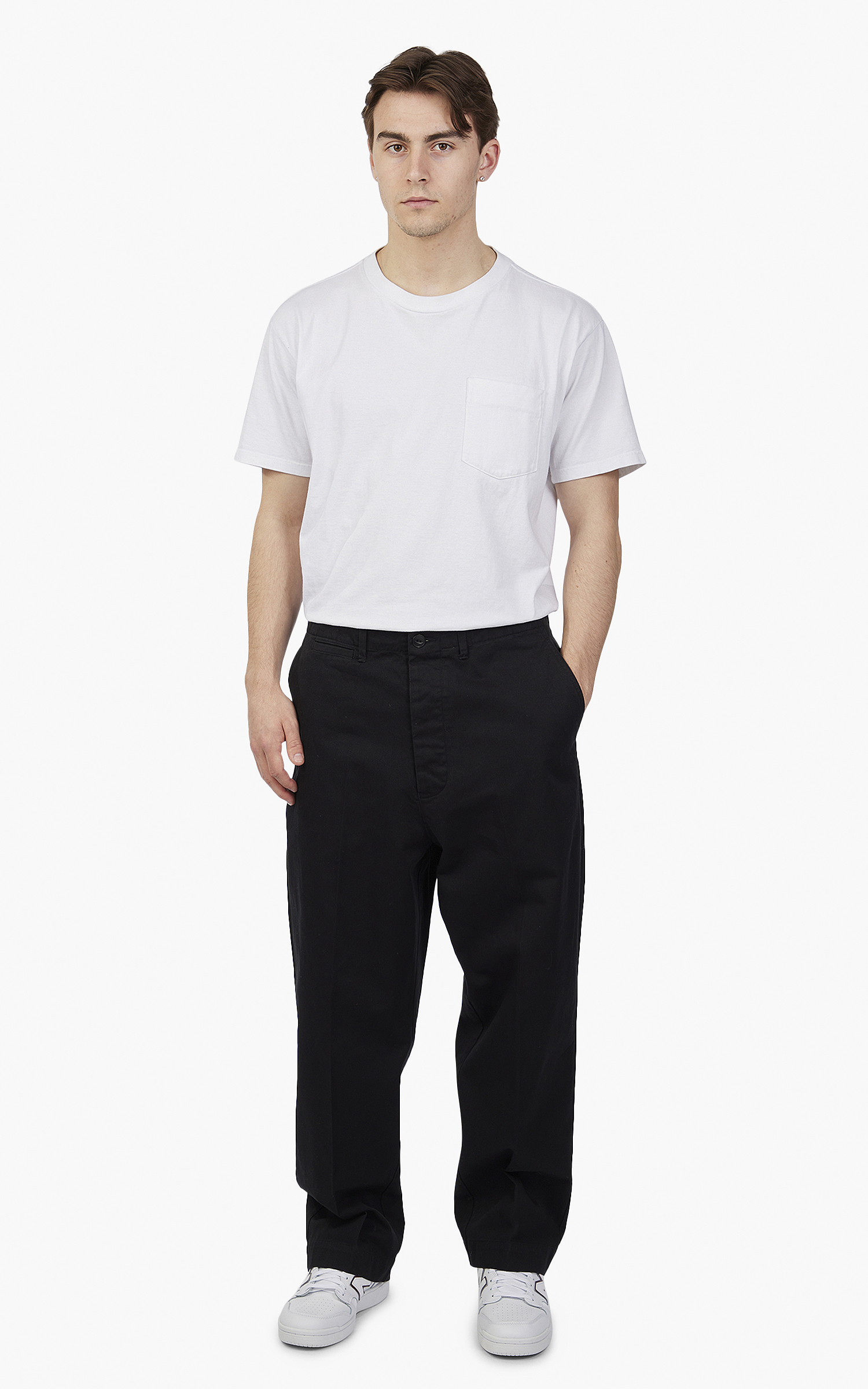 Merz b. Schwanen CHINO01 Chino Relaxed Black | Cultizm